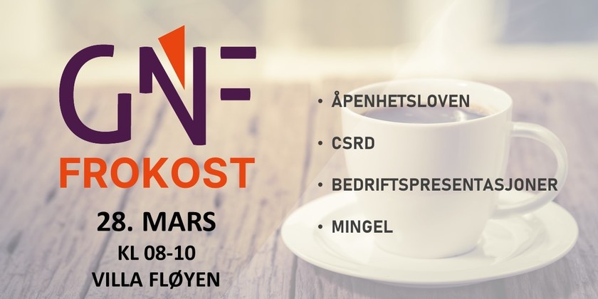 GNF-frokost: Åpenhetslov, CSRD og B2B
